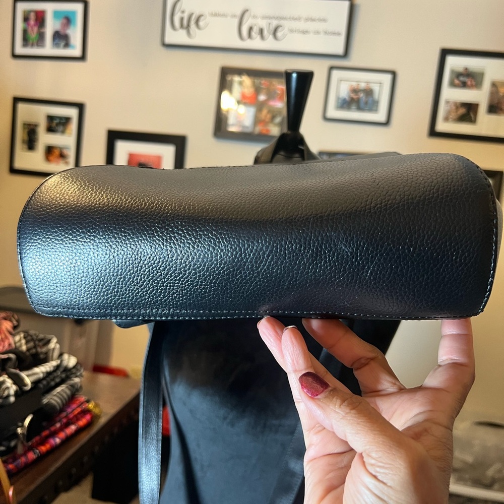 Black Leather Back Pack - image 3